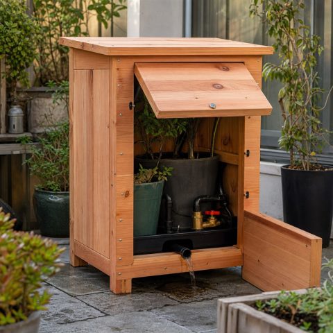 Cedar Snow-Load Plant Shelter With Removable Panels