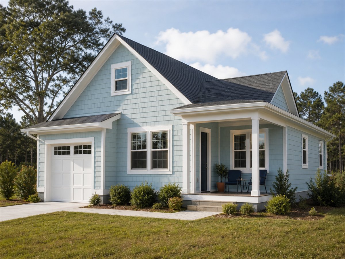Dunegrass Cottage 1259, a conceptual 1259-square-foot small coastal-region cottage with a $217,625 construction target