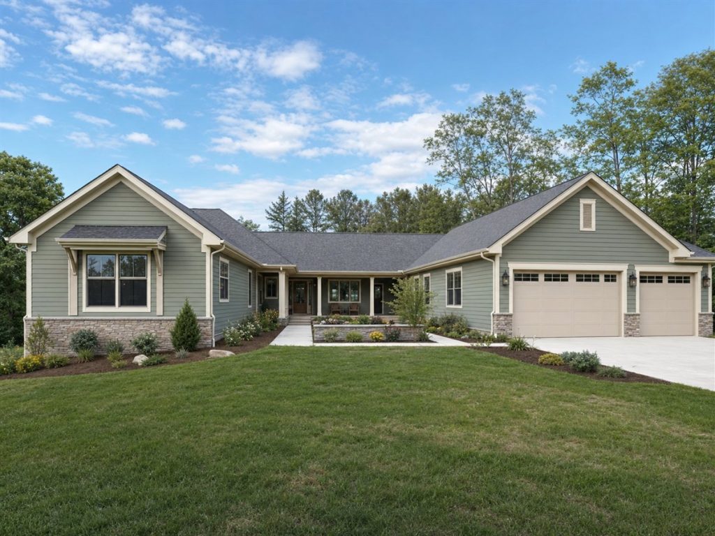 $481,250 Generational U-Shaped Family Ranch: 2,475-Sq.-Ft. Five-Bedroom Plan