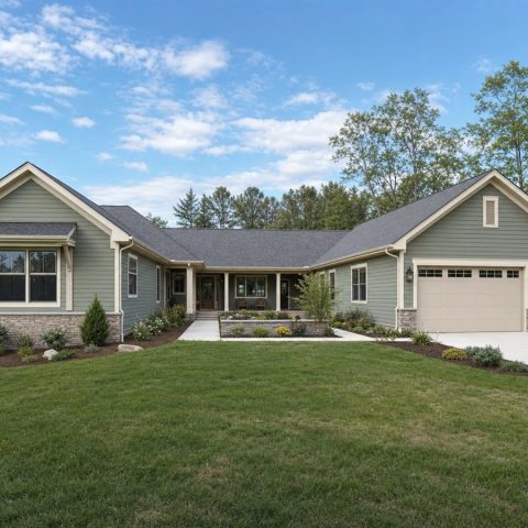 $481,250 Generational U-Shaped Family Ranch: 2,475-Sq.-Ft. Five-Bedroom Plan