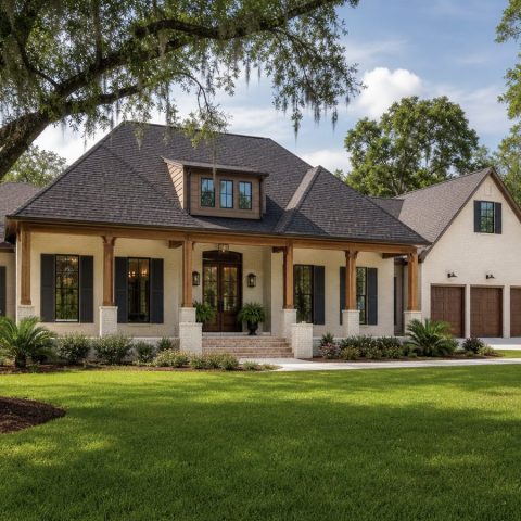 $731,250 Premier Acadian-Inspired Custom Home: 3,287-Sq.-Ft. Four-Bedroom Custom Plan