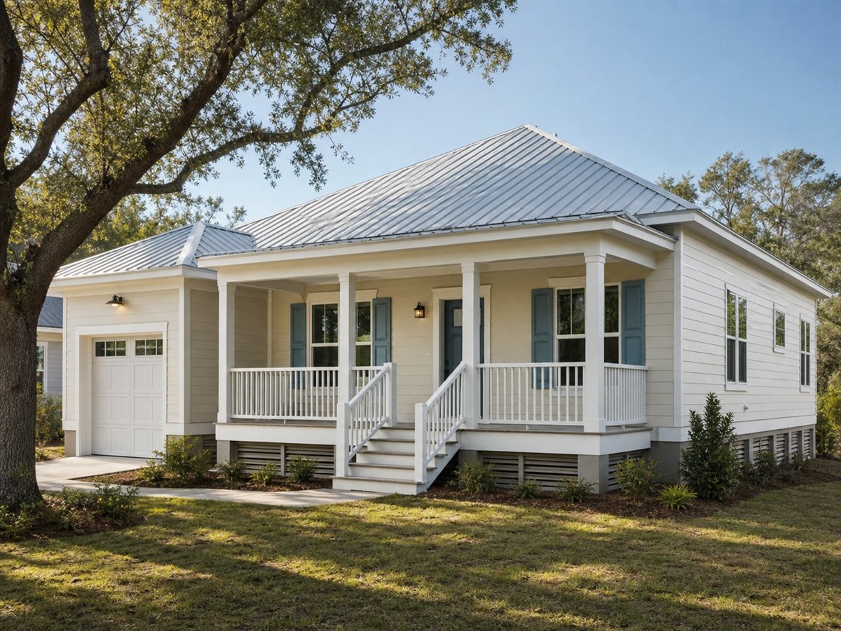 Palmetto Cottage 1291, a conceptual 1291-square-foot small Lowcountry cottage with a $218,625 construction target