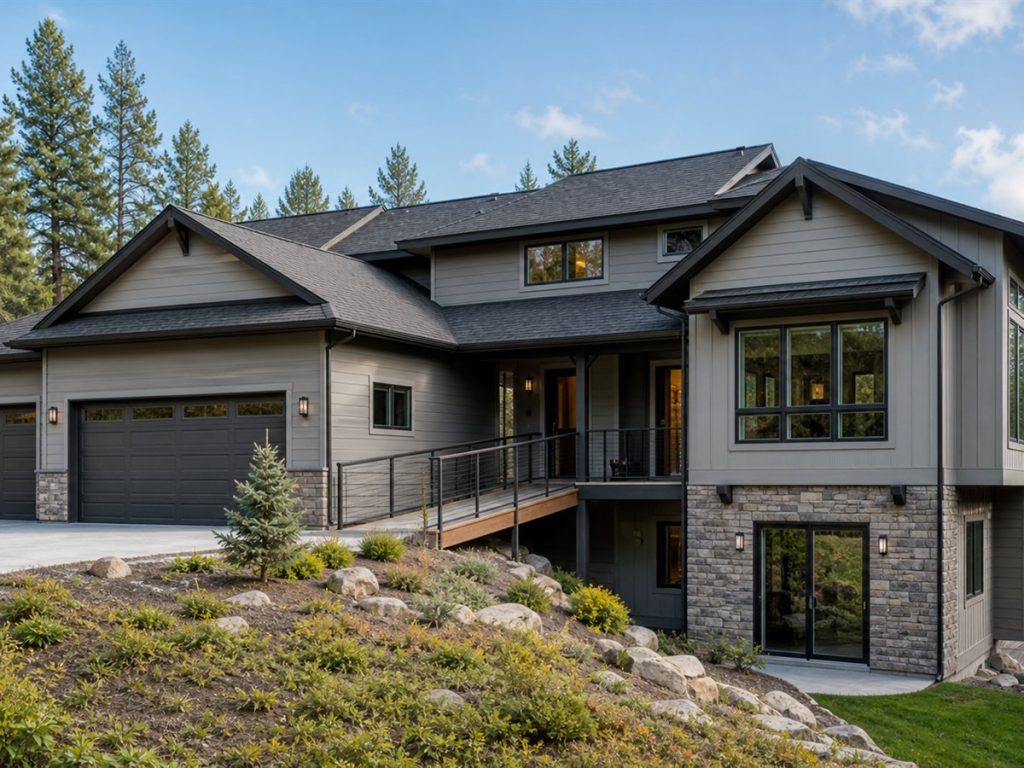 $488,750 Generational Walkout-Hillside Family Home: 2,505-Sq.-Ft. Five-Bedroom Plan