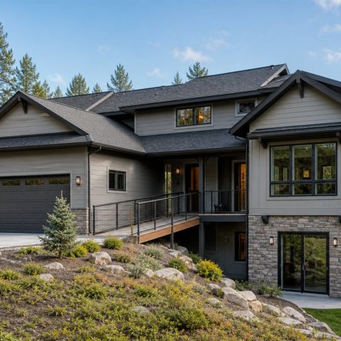 $488,750 Generational Walkout-Hillside Family Home: 2,505-Sq.-Ft. Five-Bedroom Plan
