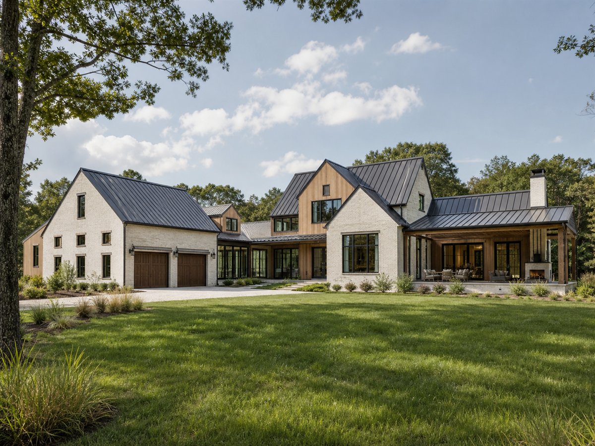 Axis Gable House 3319, a conceptual 3319-square-foot modern gabled-pavilion custom home with a $741,250 construction target