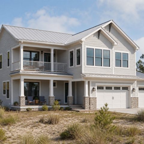 $493,750 Generational Reverse-Living Coastal-Region Family Home: 2,525-Sq.-Ft. Five-Bedroom Plan
