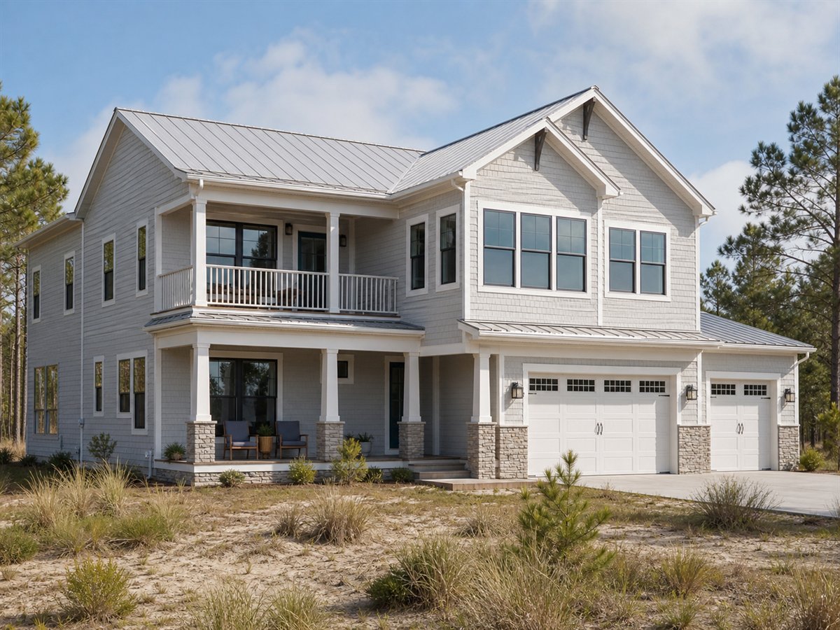 Harbor View House 2525, a conceptual 2525-square-foot reverse-living coastal-region family home with a $493,750 construction target