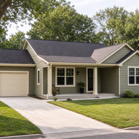 $223,625 Expanded Aging-In-Place Cottage: 1,297-Sq.-Ft. Three-Bedroom Plan