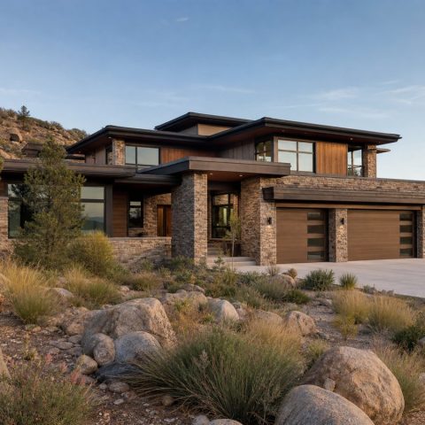 $746,250 Premier Canyon Contemporary Custom Home: 3,335-Sq.-Ft. Four-Bedroom Custom Plan