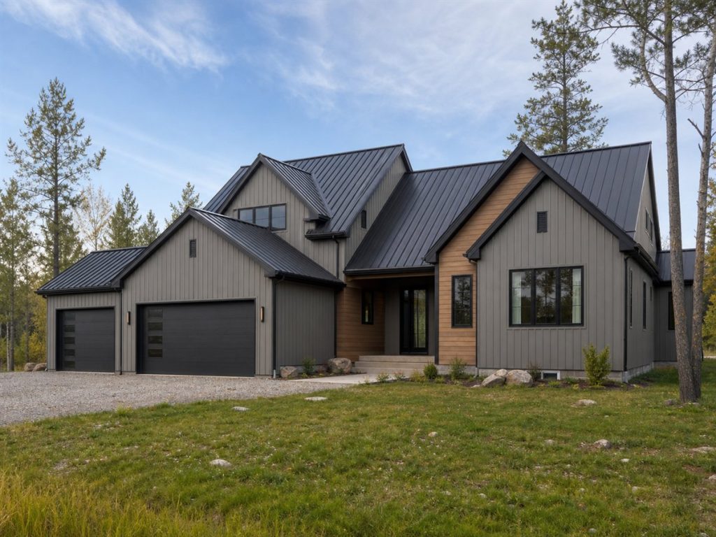$498,750 Generational Contemporary Gable-Cluster Family Home: 2,545-Sq.-Ft. Five-Bedroom Plan