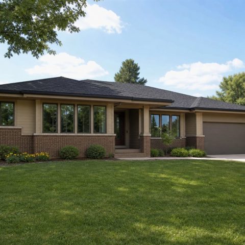 $250,625 Practical Prairie-Style Family Ranch: 1,751-Sq.-Ft. Three-Bedroom Plan
