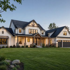 $751,250 Grand Modern Farmhouse Estate: 3,351-Sq.-Ft. Five-Bedroom Custom Plan