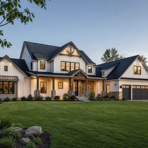 $751,250 Grand Modern Farmhouse Estate: 3,351-Sq.-Ft. Five-Bedroom Custom Plan