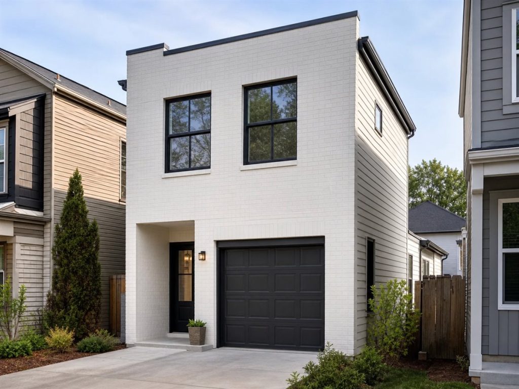 $227,625 Expanded Rowhouse-Inspired Detached Small Home: 1,332-Sq.-Ft. Three-Bedroom Plan