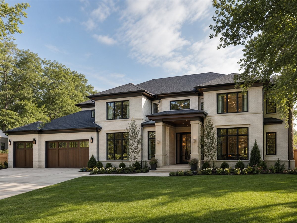 Westlake Transitional 3375, a conceptual 3375-square-foot transitional two-story custom home with a $758,750 construction target