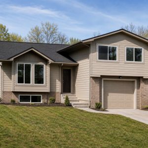 $229,625 Expanded Compact Split-Level Home: 1,334-Sq.-Ft. Three-Bedroom Plan
