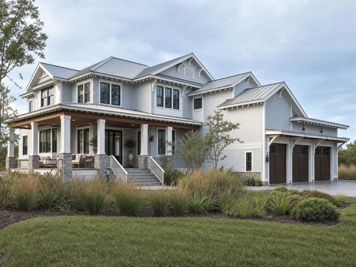 Bluewater Retreat 3383, a conceptual 3383-square-foot coastal luxury retreat with a $761,250 construction target