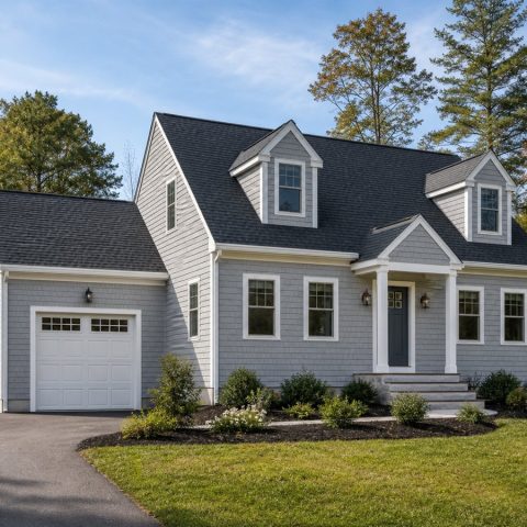 $256,875 Practical Modern Cape Cod Family Home: 1,757-Sq.-Ft. Three-Bedroom Plan