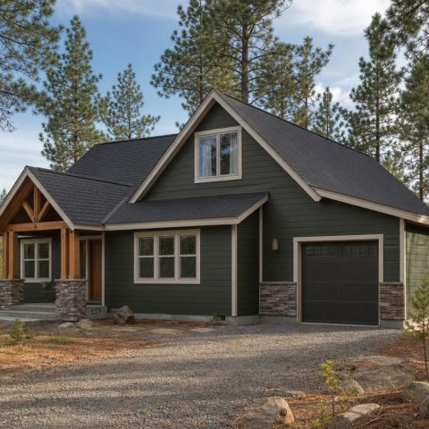 $232,625 Expanded Small Mountain Cottage: 1,338-Sq.-Ft. Three-Bedroom Plan