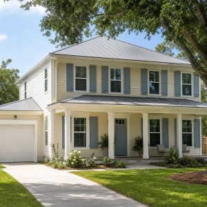 $260,625 Practical Southern Porch Family Home: 1,801-Sq.-Ft. Three-Bedroom Plan