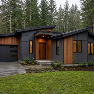 $236,625 Expanded Pacific Northwest Contemporary Cottage: 1,373-Sq.-Ft. Three-Bedroom Plan