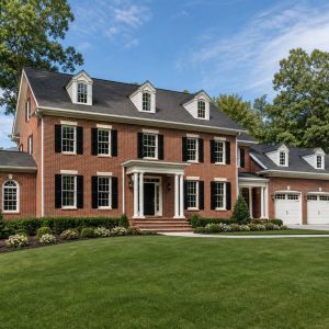 $781,250 Grand Georgian Colonial Custom Home: 3,447-Sq.-Ft. Five-Bedroom Custom Plan