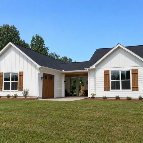 $239,625 Expanded Dogtrot-Inspired Small Cottage: 1,377-Sq.-Ft. Three-Bedroom Plan