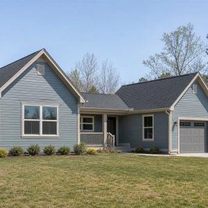 $240,625 Expanded Connected Twin-Gable Small Home: 1,378-Sq.-Ft. Three-Bedroom Plan