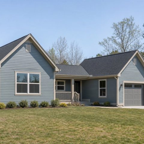 $240,625 Expanded Connected Twin-Gable Small Home: 1,378-Sq.-Ft. Three-Bedroom Plan