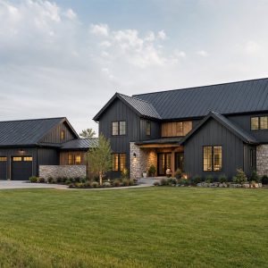 $788,750 Grand Modern Barn Custom Home: 3,471-Sq.-Ft. Five-Bedroom Custom Plan