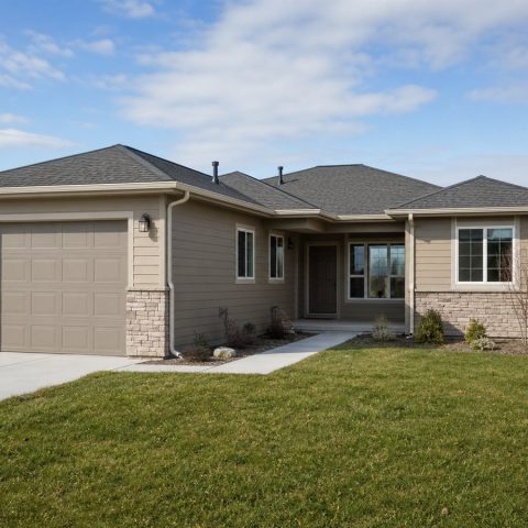 $241,625 Expanded Courtyard-Entry Small Ranch: 1,379-Sq.-Ft. Three-Bedroom Plan