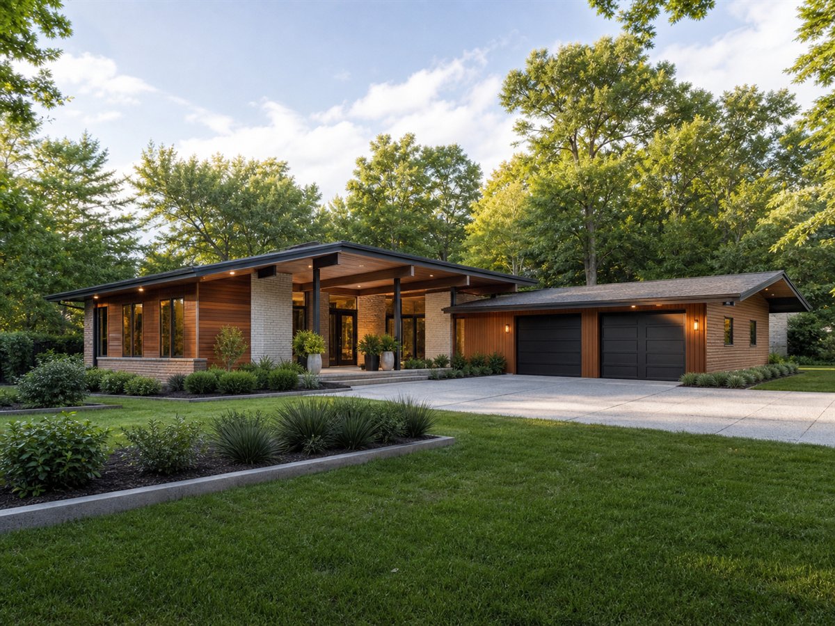 Palm Ridge Modern 3495, a conceptual 3495-square-foot mid-century modern custom home with a $796,250 construction target