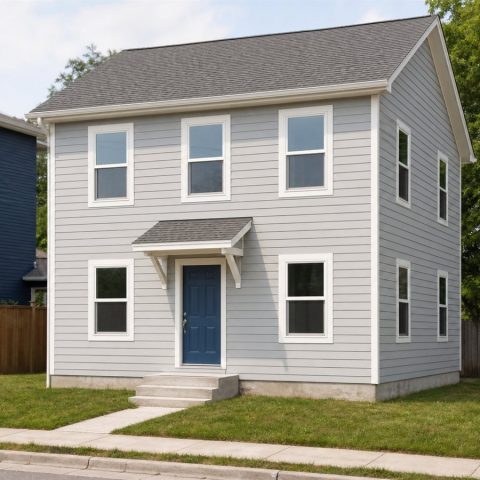 $233,500 Compact Two-Story Starter Home: 1,360-Sq.-Ft. Concept