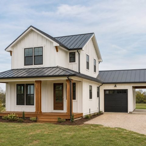 $244,625 Expanded Rear-Garage Small Home: 1,413-Sq.-Ft. Three-Bedroom Plan
