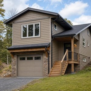 $245,625 Expanded Garage-Under Small Home: 1,414-Sq.-Ft. Three-Bedroom Plan