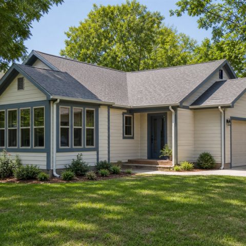 $246,625 Expanded Sunroom Small Cottage: 1,416-Sq.-Ft. Three-Bedroom Plan