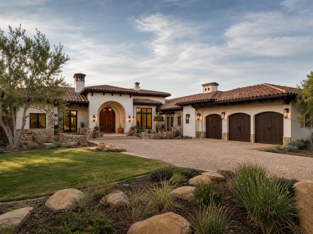 Casa Encanto 3519, a conceptual 3519-square-foot courtyard hacienda custom home with a $803,750 construction target