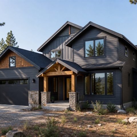 $278,125 Practical Mountain Contemporary Family Home: 1,858-Sq.-Ft. Three-Bedroom Plan