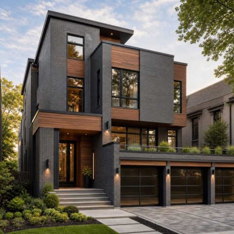 $811,250 Grand Urban Narrow-Lot Luxury Home: 3,543-Sq.-Ft. Five-Bedroom Custom Plan