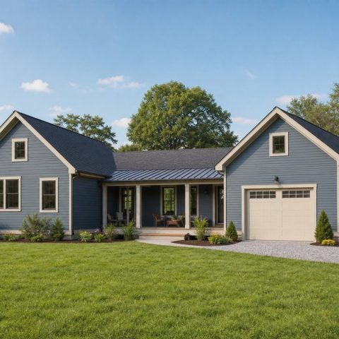 $285,625 Practical Dual-Cottage-Inspired Single-Family Home: 1,906-Sq.-Ft. Three-Bedroom Plan