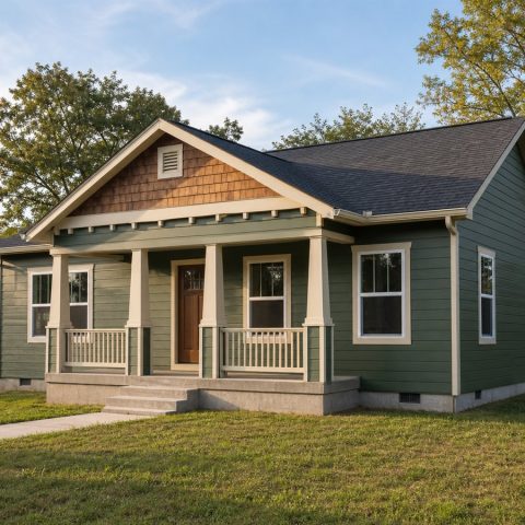 $239,000 Three-Bedroom Craftsman Home: 1,400-Sq.-Ft. Plan