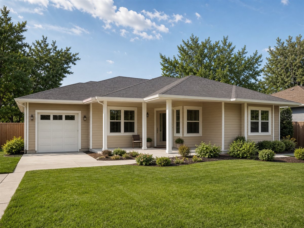 Easy Living Ranch 1907, a conceptual 1907-square-foot accessible one-story family ranch with a $286,875 construction target