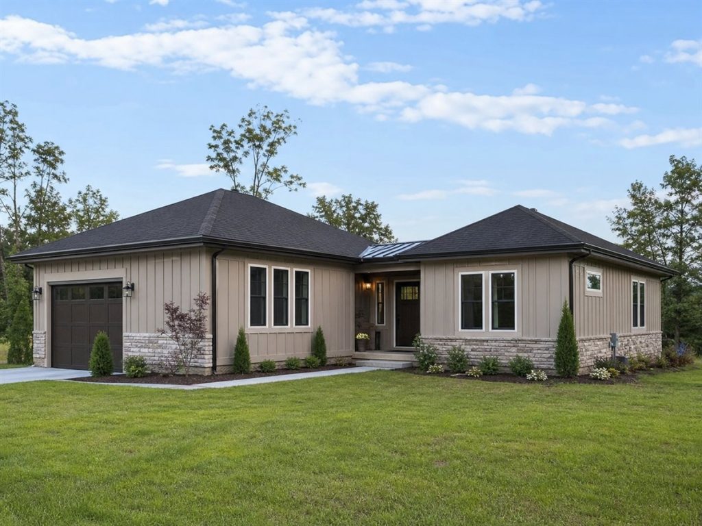 $289,375 Practical Multigenerational Wing Family Home: 1,909-Sq.-Ft. Three-Bedroom Plan