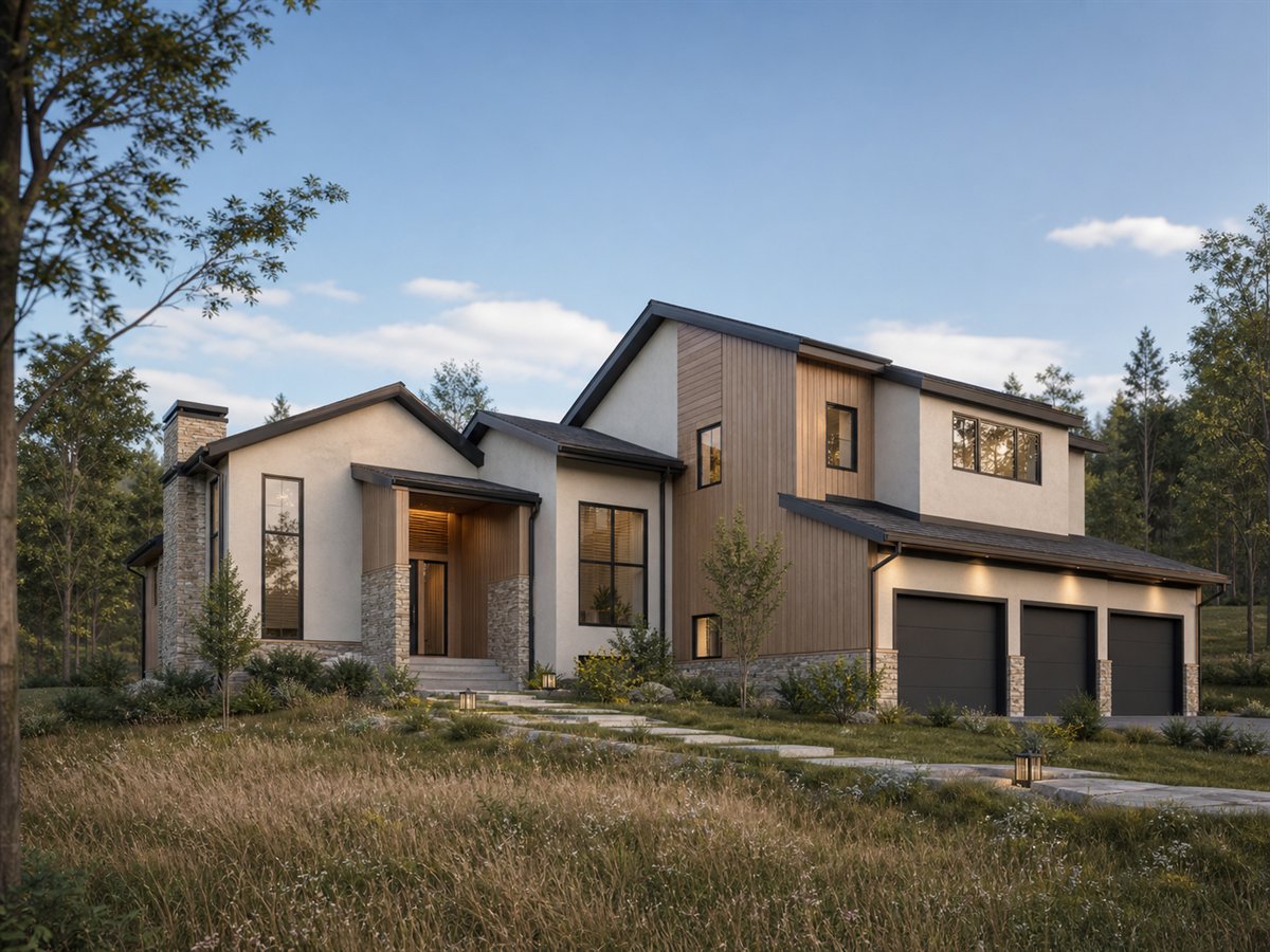 Kiso House 3599, a conceptual 3599-square-foot Japandi-inspired luxury home with a $828,750 construction target