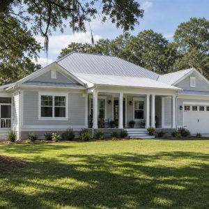 $293,125 Practical Screened-Porch Southern Family Home: 1,953-Sq.-Ft. Three-Bedroom Plan