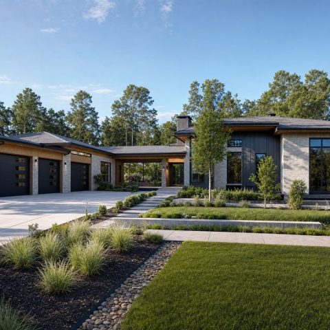 $836,250 Grand Modern Courtyard Luxury Ranch: 3,623-Sq.-Ft. Five-Bedroom Custom Plan