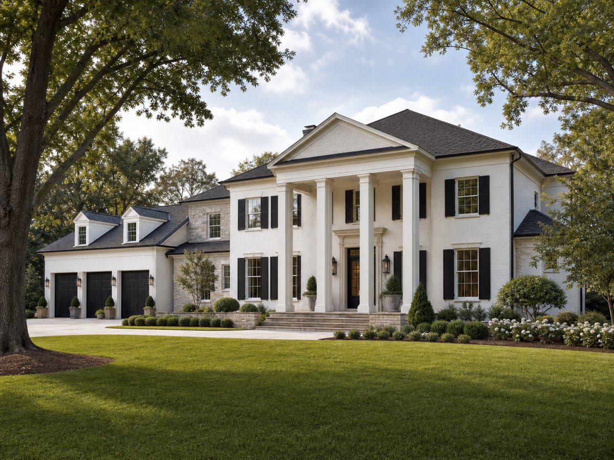 Athenwood House 3639, a conceptual 3639-square-foot Greek Revival custom home with a $841,250 construction target