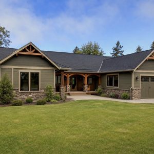 $296,875 Practical Courtyard Craftsman Family Home: 1,957-Sq.-Ft. Three-Bedroom Plan
