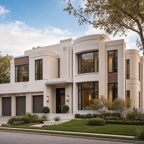 $843,750 Grand Art-Deco-Inspired Modern Custom Home: 3,647-Sq.-Ft. Five-Bedroom Custom Plan