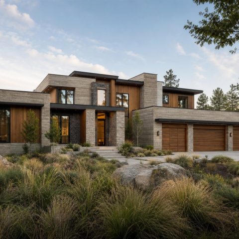 $846,250 Grand Soft-Brutalist Luxury Home: 3,655-Sq.-Ft. Five-Bedroom Custom Plan